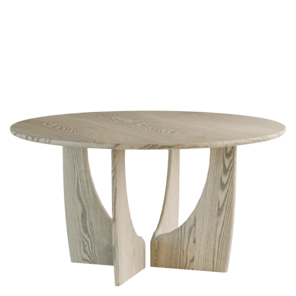 Longboat round extendable dining table - Ash (several choices) - Kristensen & Kristensen
