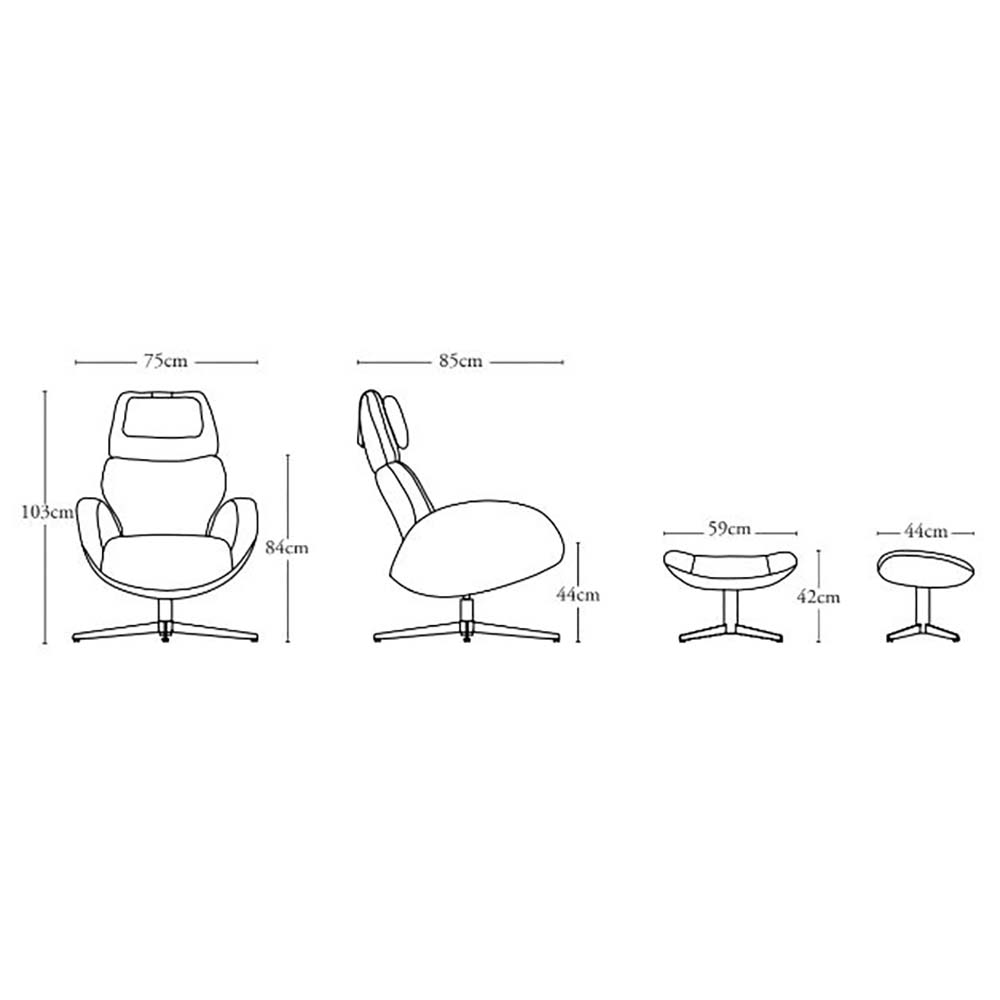 Paz Recliner Fåtölj (tyg/läder flera val) - Brunstad - 13