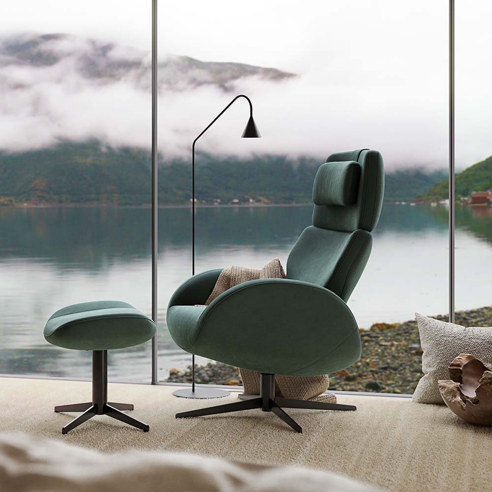 Paz Recliner Fåtölj (tyg/läder flera val) - Brunstad - 5