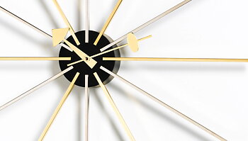 Star Väggklocka Mässing/Krom - Vitra