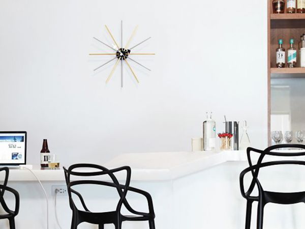 Star Wall Clock Brass/Chrome - Vitra - 4