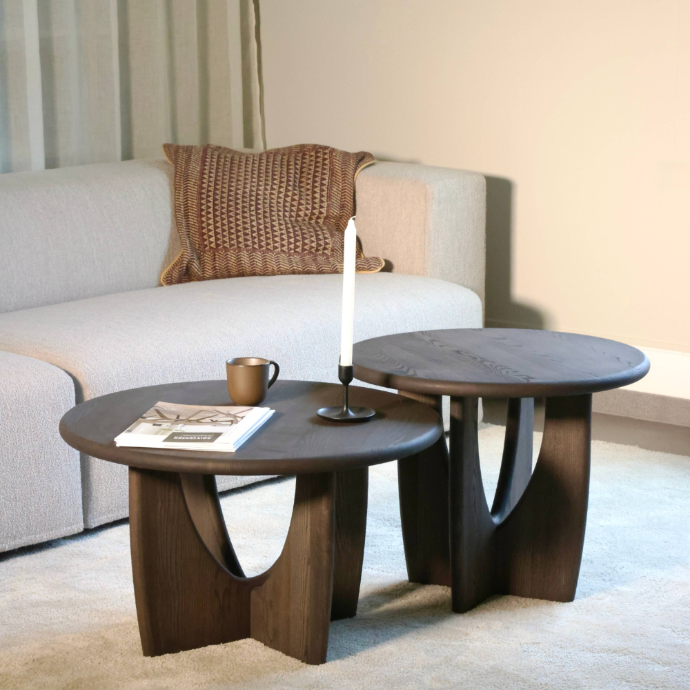 Longboat Round Coffee Table - Oak (several choices) - Kristensen & Kristensen - 2