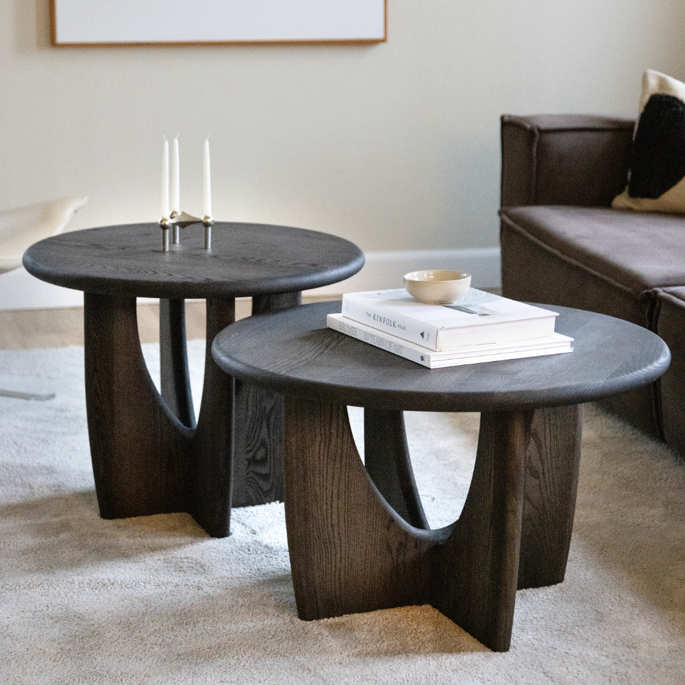 Longboat Round Coffee Table - Oak (several choices) - Kristensen & Kristensen - 4