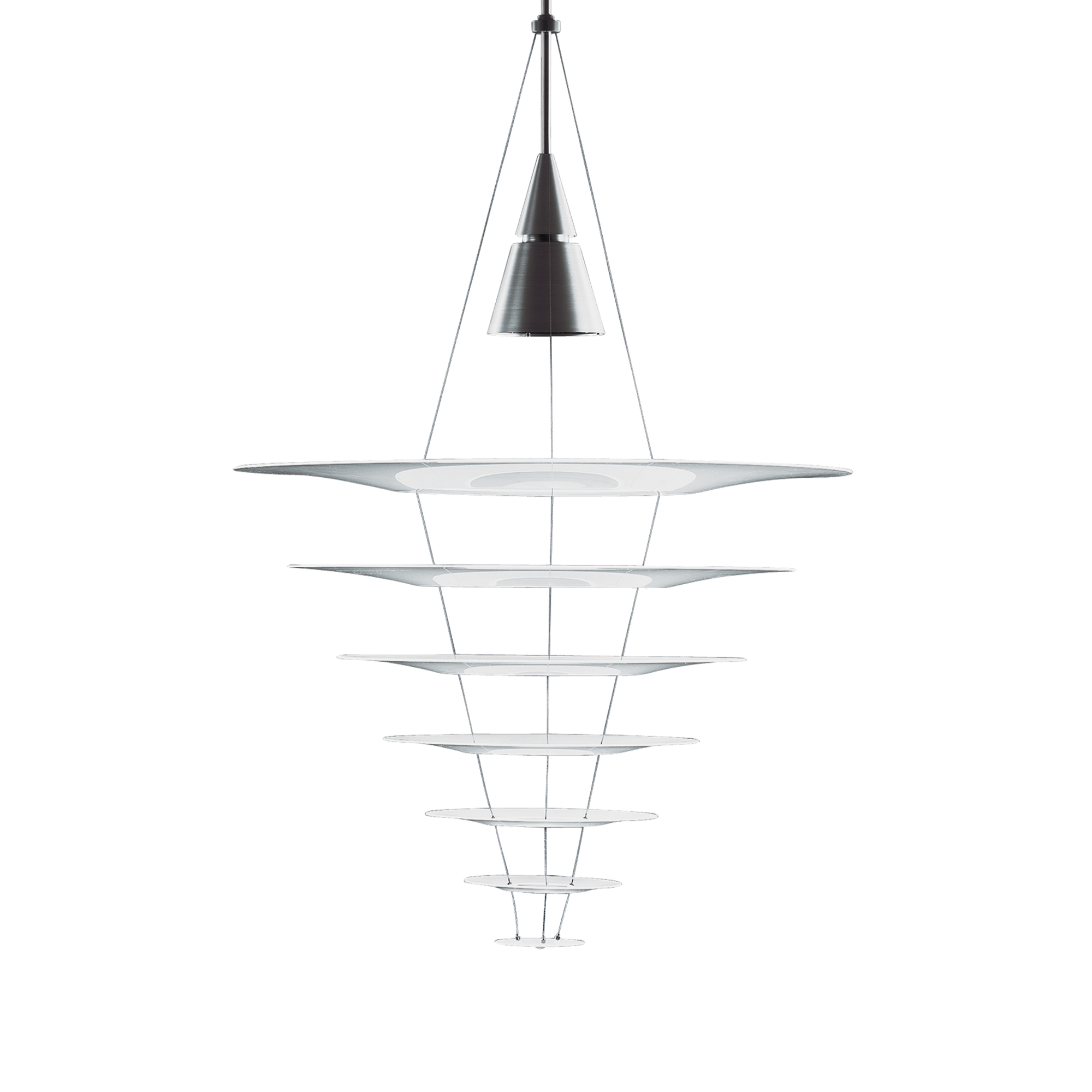 Enigma Pendel vit/aluminium (3 storlekar) - 4