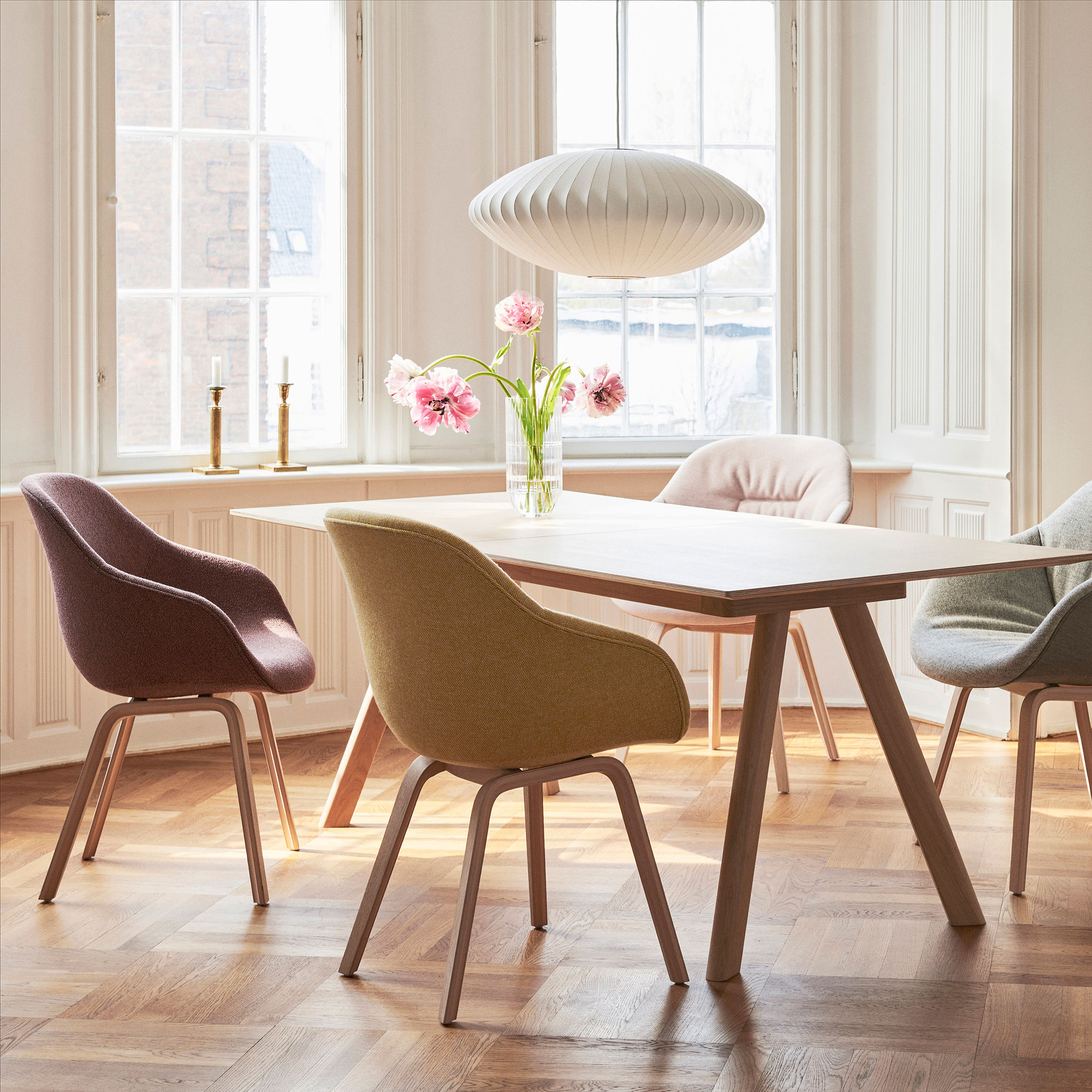 HAY チェア About A Chair AAC 123 Soft d2840 木製ダイニングチェアー