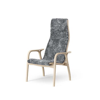 Lamini Barnfåtölj Fårskinn Bok/Sc. Grey - I lager - Swedese