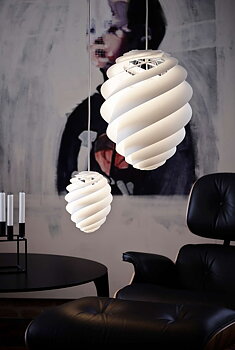 Swirl 2 White Pendant - LE KLINT