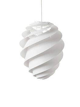 Swirl 2 White Pendant - LE KLINT