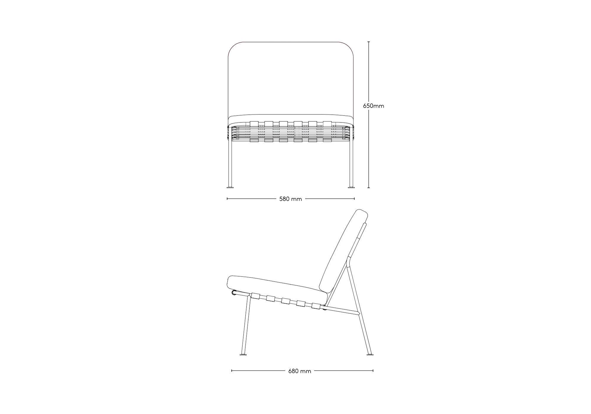 Domus Armchair - Steel (Fabric) - DUX - 5