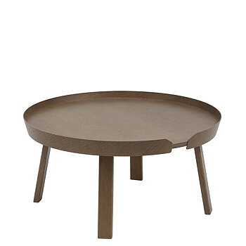Around Soffbord Large Ø 72 Stained dark brown - Designfynd/Skyltex* - Muuto