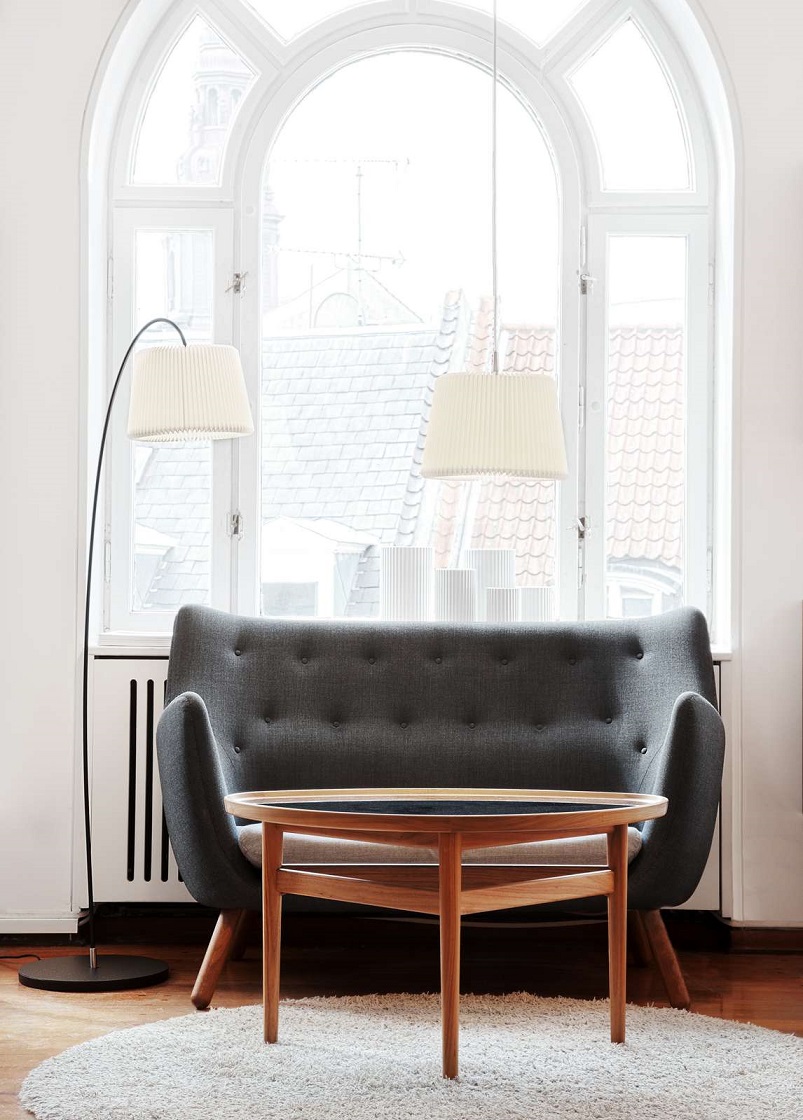 Model 320 Snowdrop white plastic Floor lamp - LE KLINT - 4