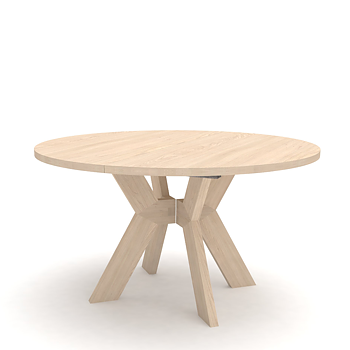 Monogram Round Extendable Dining Table  - Oak (several choices) - Kristensen & Kristensen