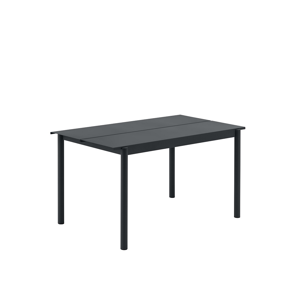Linear Bord 140x75 cm (Stål) Antracite Black - I lager