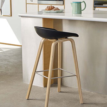 AAS 32 Low Barstol 65 cm (Vit/svart) - I lager -  HAY