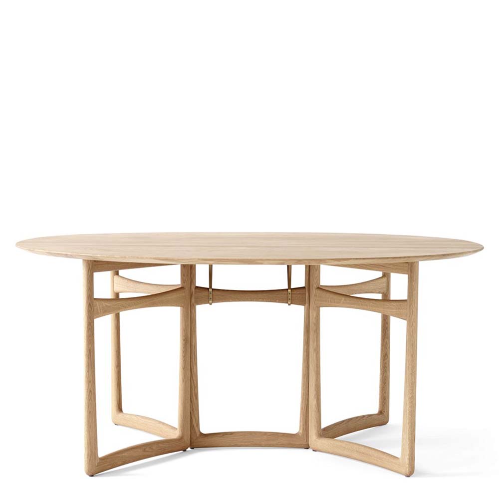 Drop Leaf HM6 Dining Table 142x163 cm Oak - & Tradition - Quickship