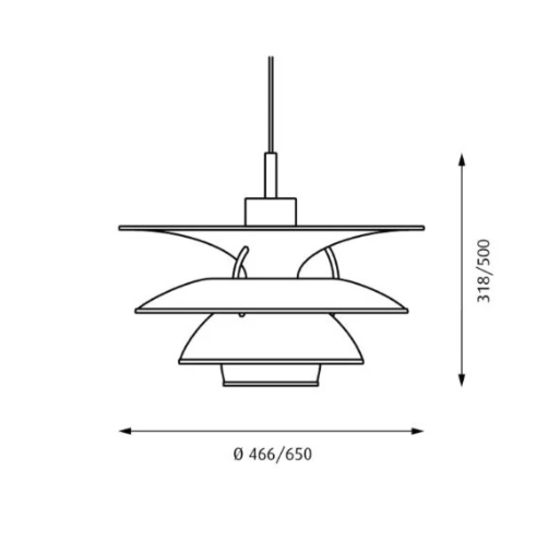 PH 6½-6 Pendel LED -  Louis Poulsen - 6