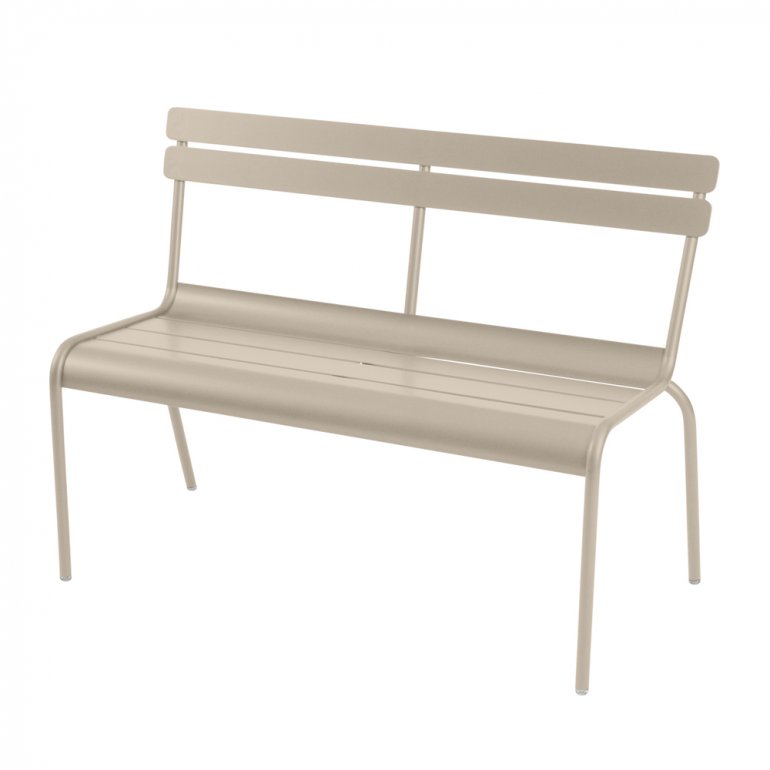 Luxembourg 2/3 bench with backrest- fermob - 5