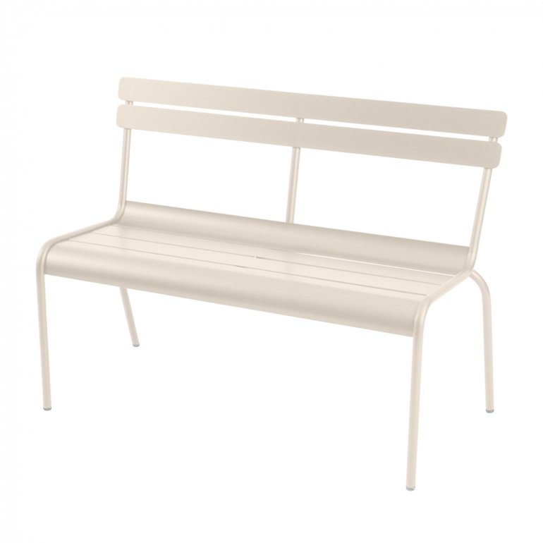 Luxembourg 2/3 bench with backrest- fermob - 3