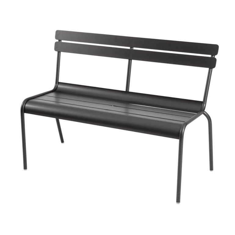 Luxembourg 2/3 bench with backrest- fermob - 10