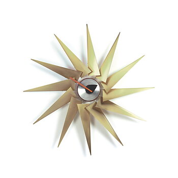 Turbine Wall Clock Brass/Aluminum - Vitra