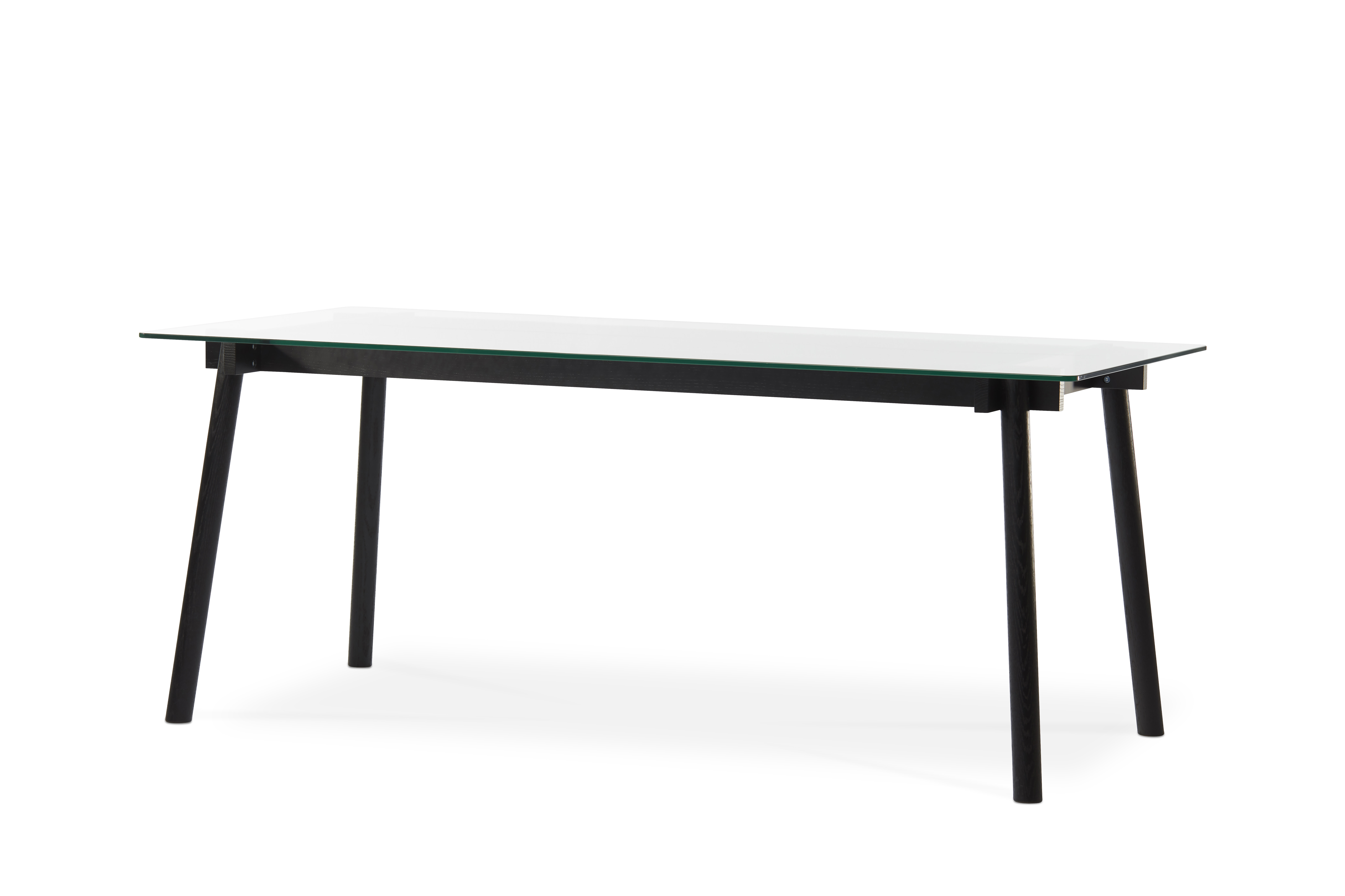 Corners Dining table Black stained oak - A2