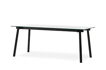 Corners Dining table Black stained oak - A2