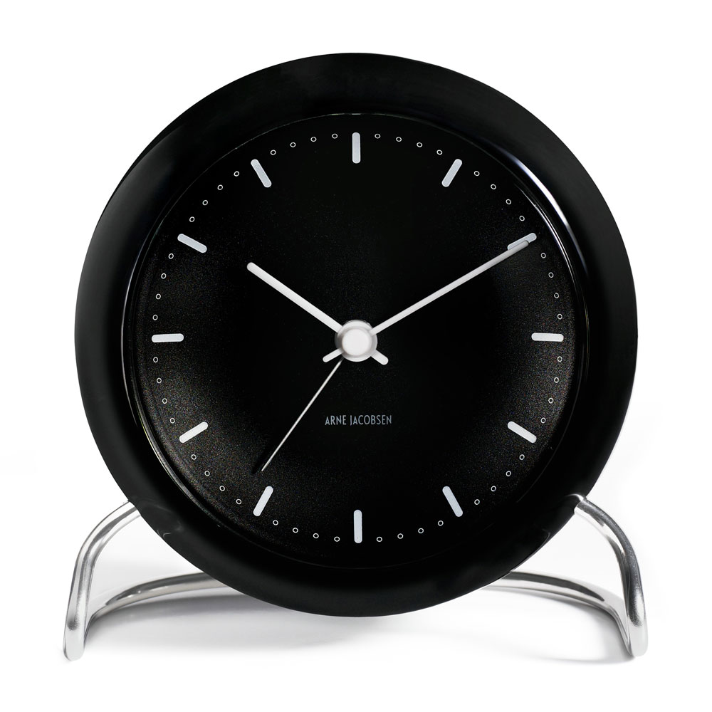 Arne Jacobsen City Hall Tables clock black