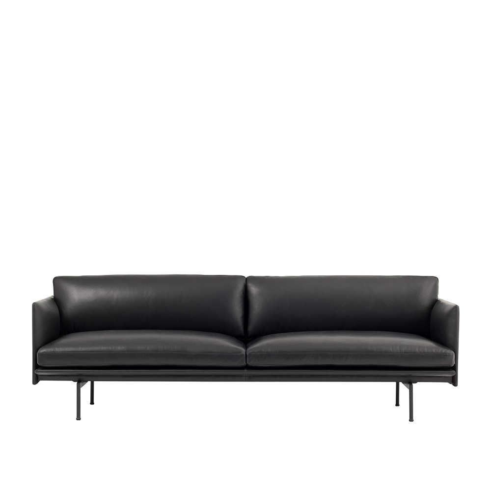 Outline Soffa 3-sits Läder Refine - 6