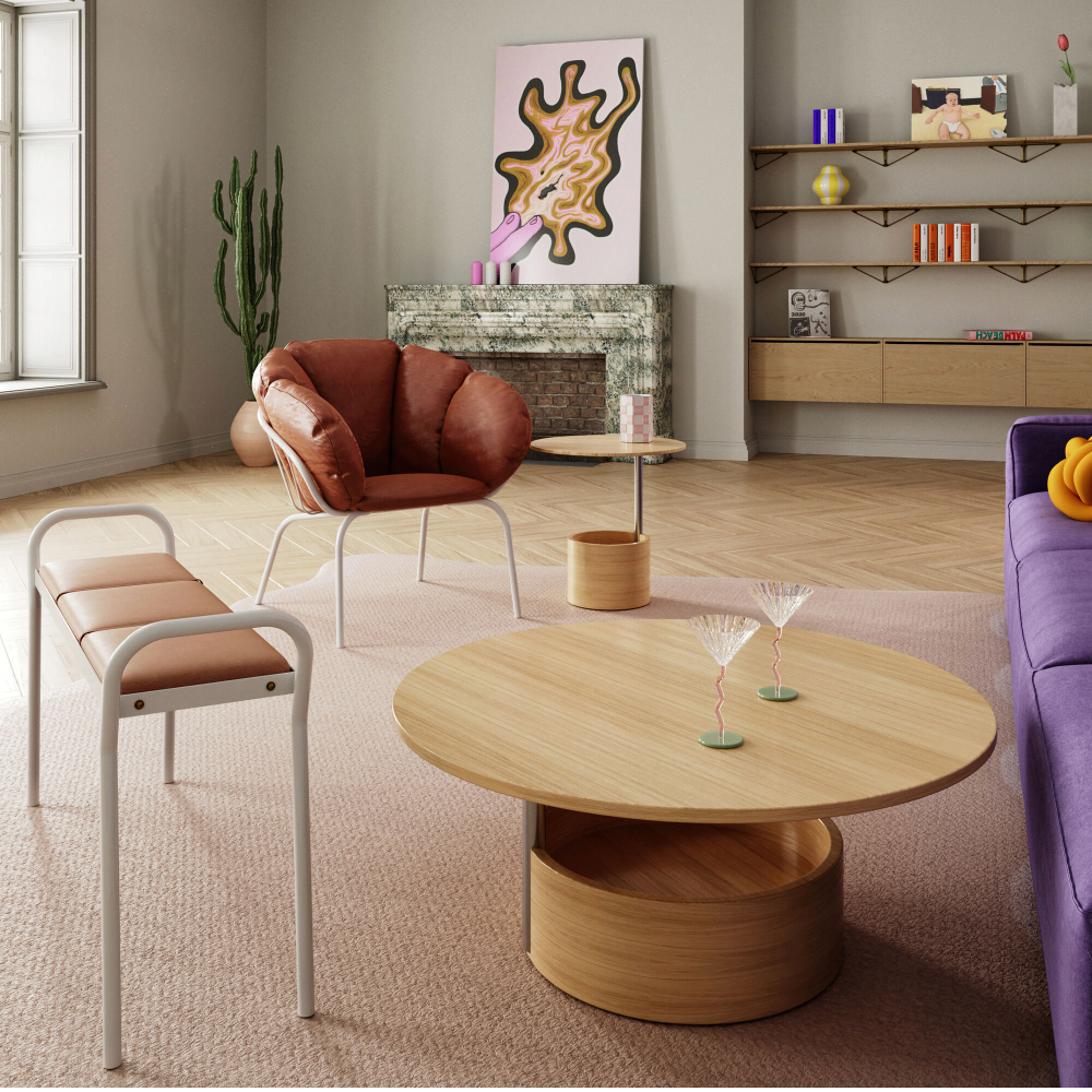Parasol L Coffee table  - Maze - 4