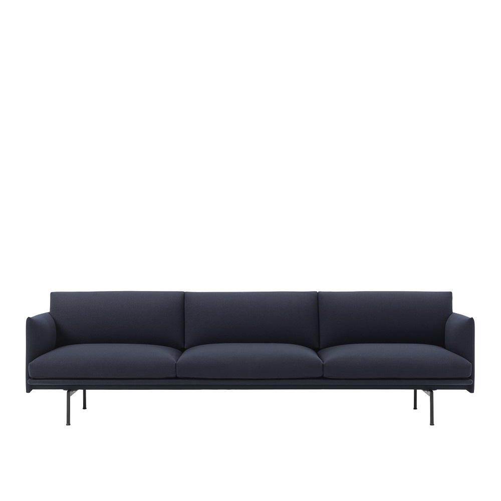 Outline Soffa 3,5-sits Tyg/Läder - 5