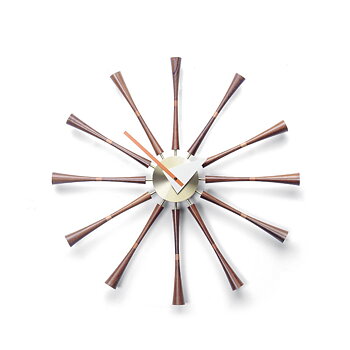Spindle Wall Clock (Walnut) - Vitra