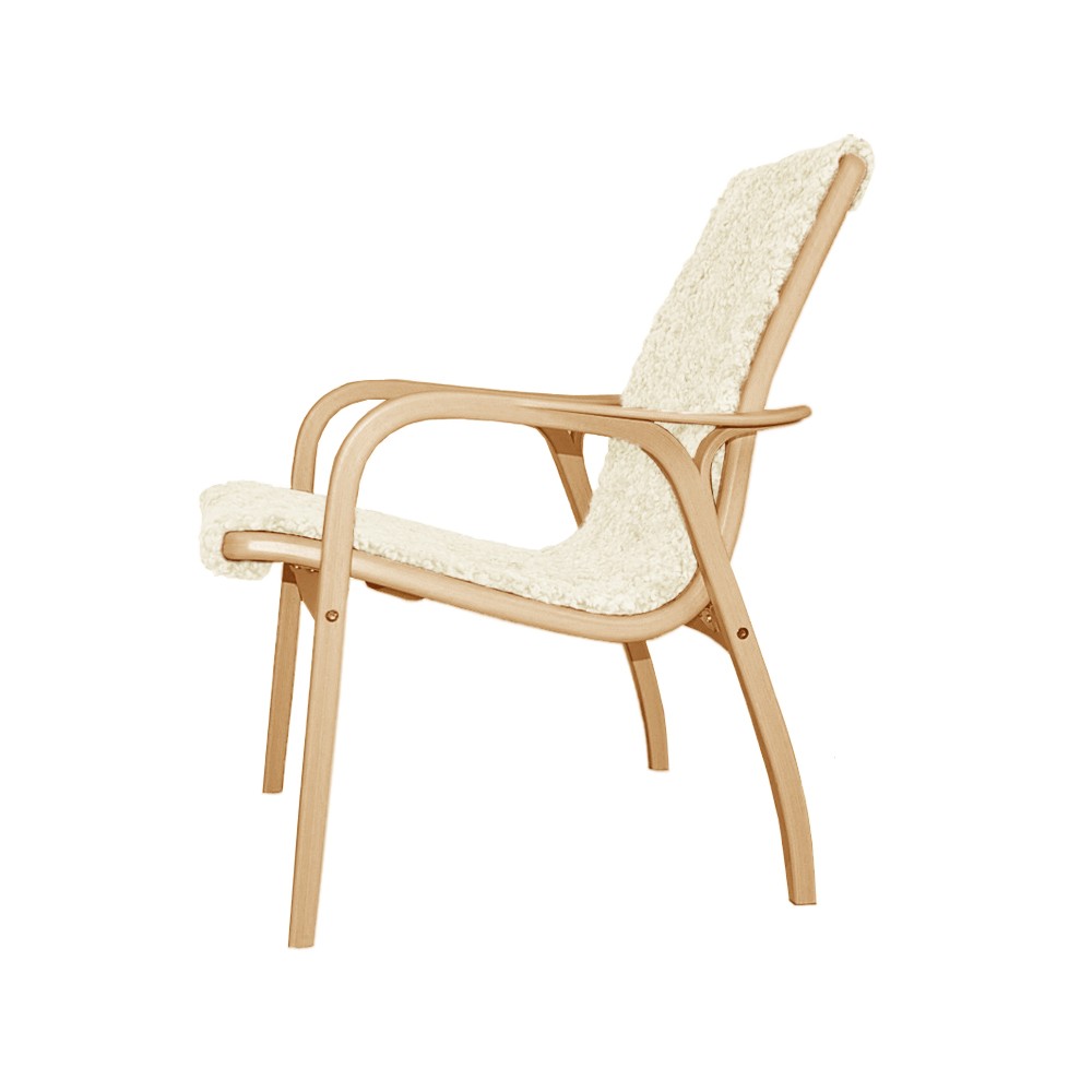Laminett Fåtölj (Superdeal - Volymköp 2 st) Bok/Fårskinn - Swedese - 8