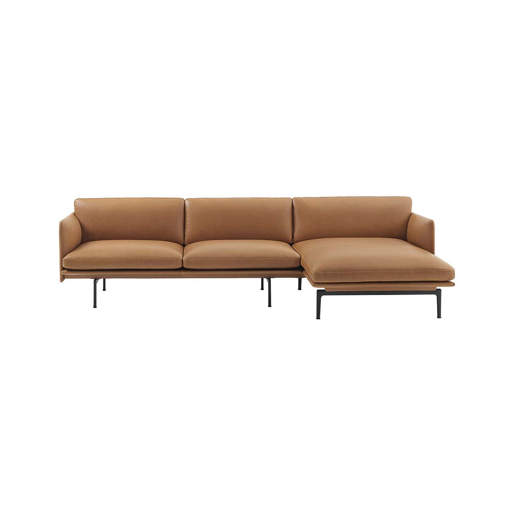 Outline Sofa Chaise Lounge Leather Refine - 4