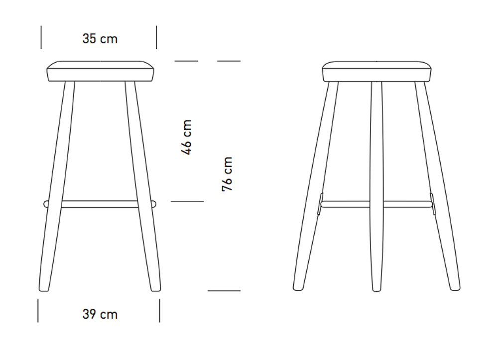 CH56 Barpall H76 - Carl Hansen & Søn - 2