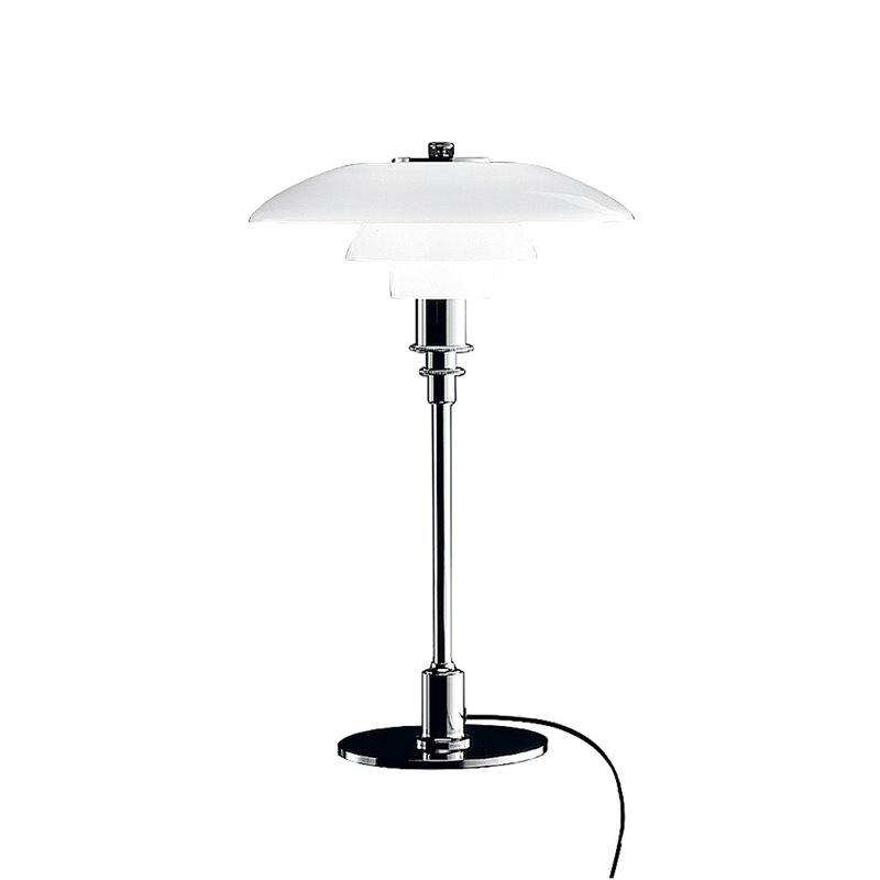 PH 2/1 Table lamp Chrome - In stock - Louis Poulsen