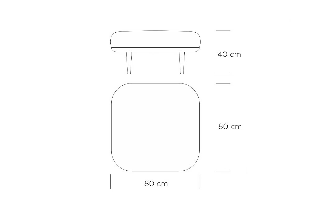 FLY SC9 Footstool - & Tradition - Quickship - 7