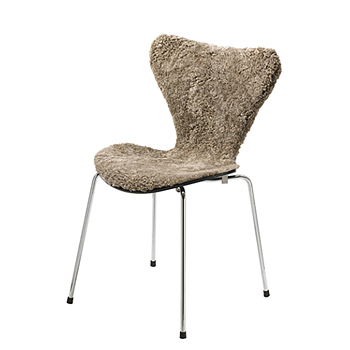 Seat 7 (Sjuan stol Fårskinnsöverdrag) Sc. grey* - I lager - Skandilock