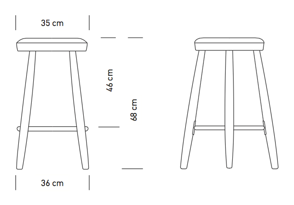 CH58 Bar stool H68 - Carl Hansen & Søn - 6