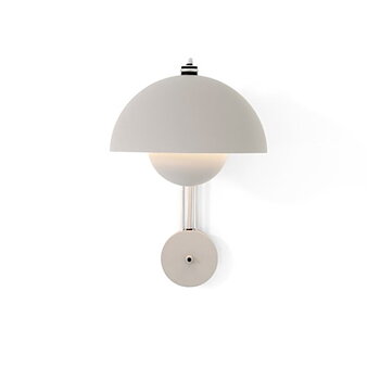 FlowerpotVP8 Wall lamp (Matt Light grey) - In stock - &tradition
