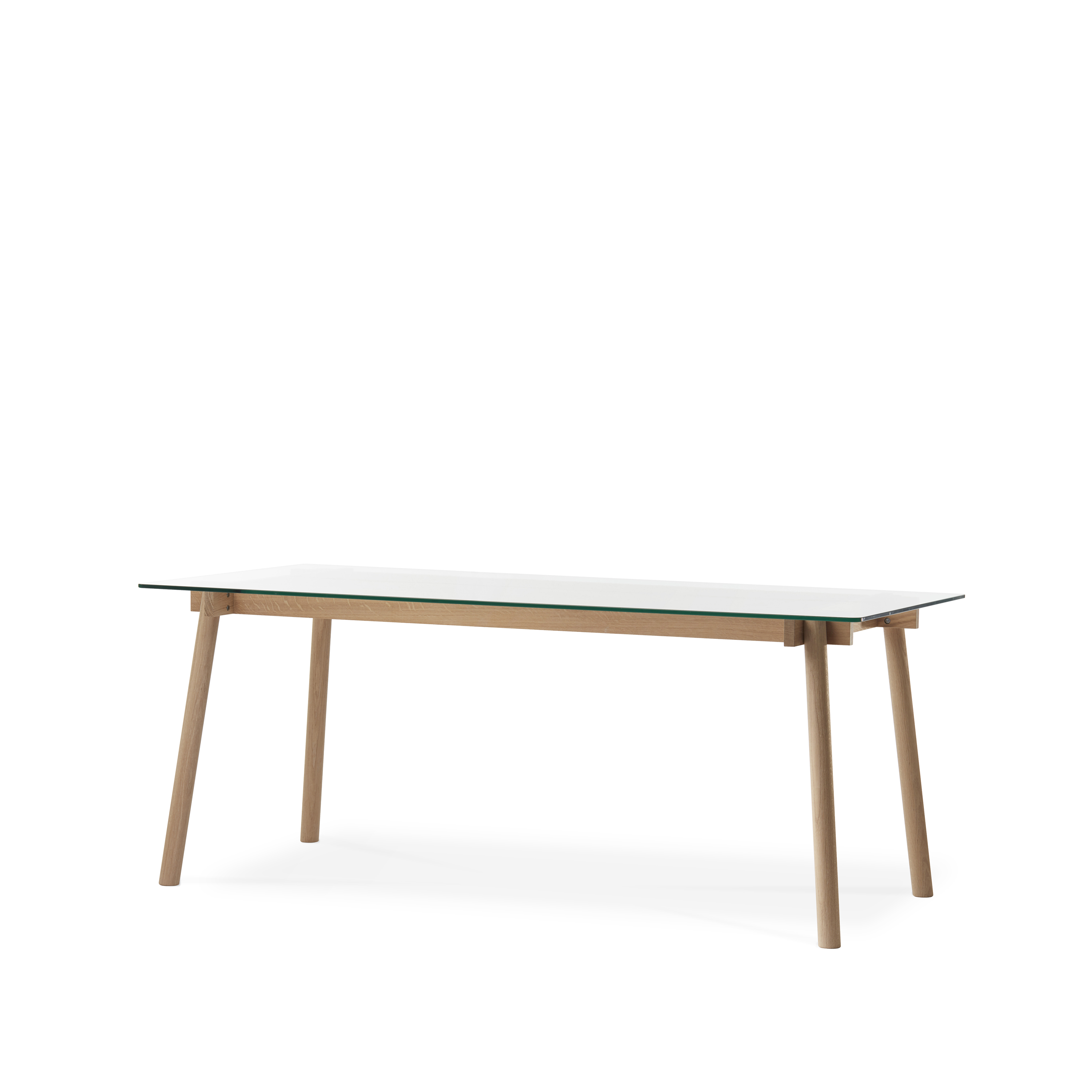 Corners Dining table White oiled oak - A2