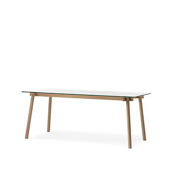 Corners Dining table White oiled oak - A2