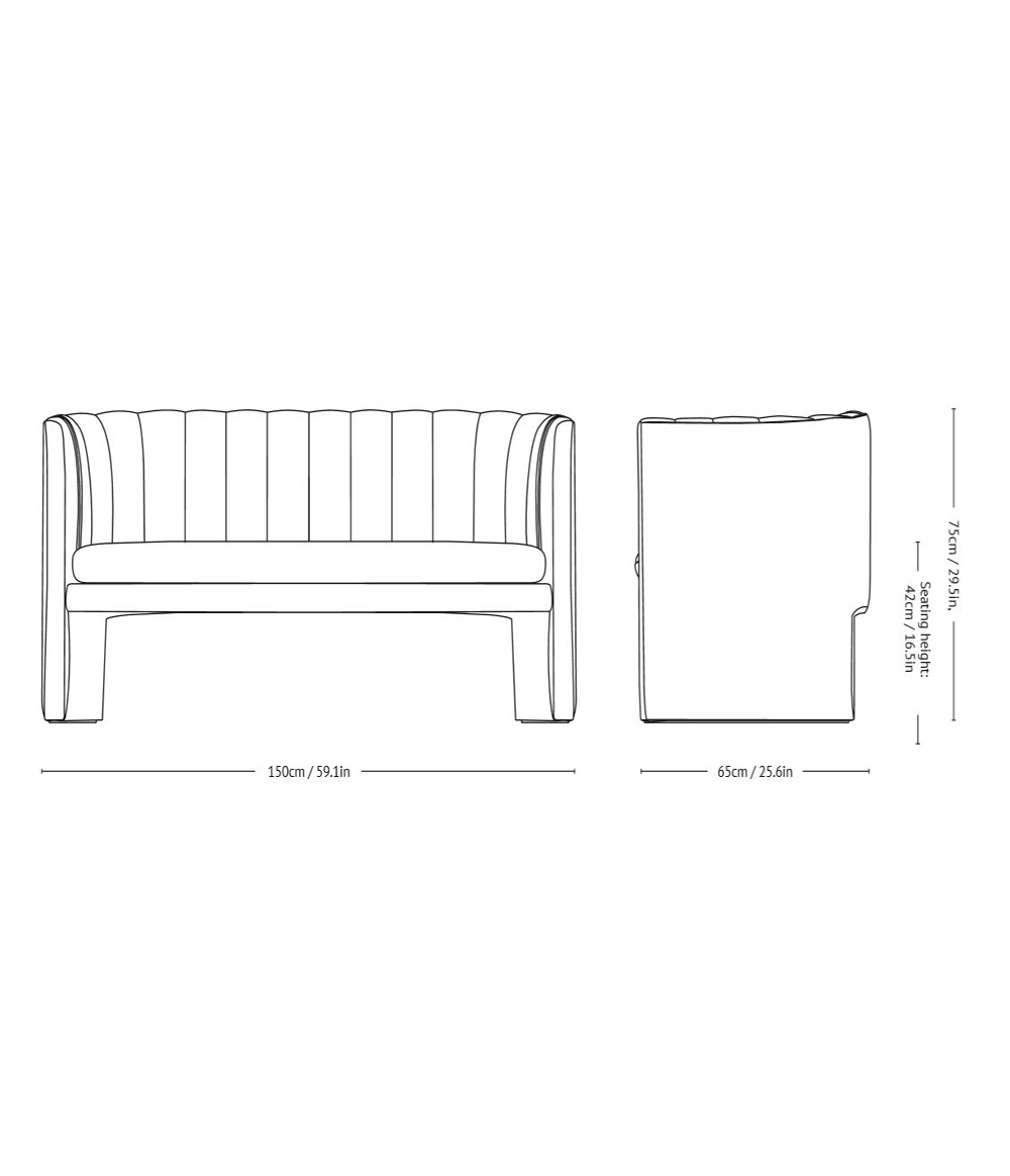 Loafer SC25 2-seater Sofa - & Tradition - 2