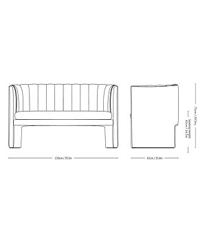 Loafer SC25 2-seater Sofa - & Tradition