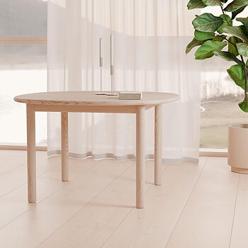 Simply Dining Table Round 110-160 cm - Extendable  (Ash several choices) - Kristensen & Kristensen