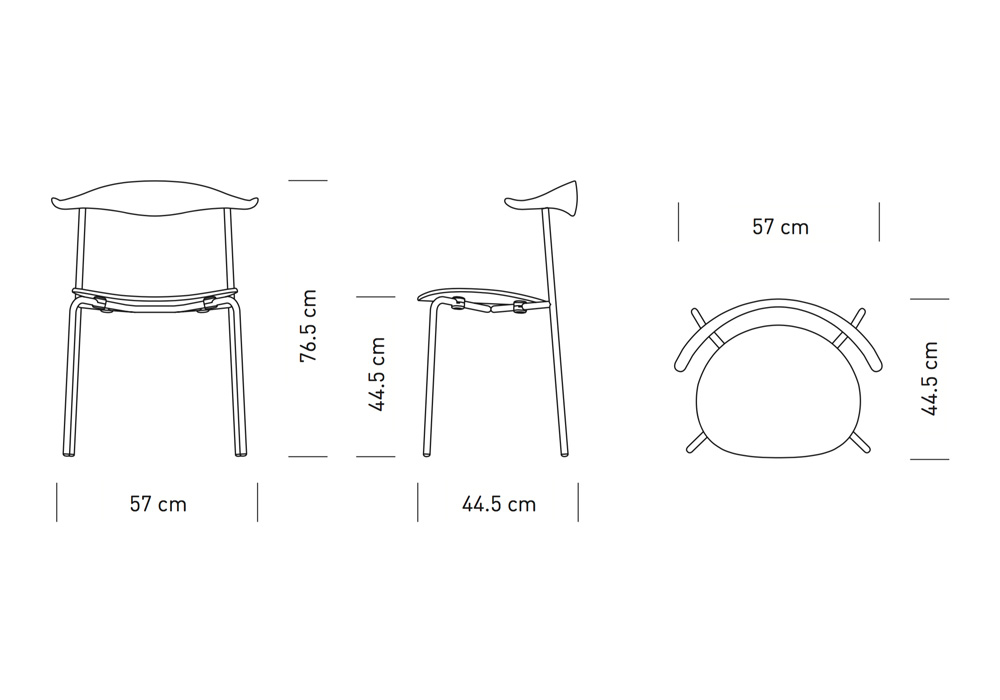 CH88P Stol (Ek/Rostfritt stål/klädd sits flera val) - Carl Hansen & Søn - 9