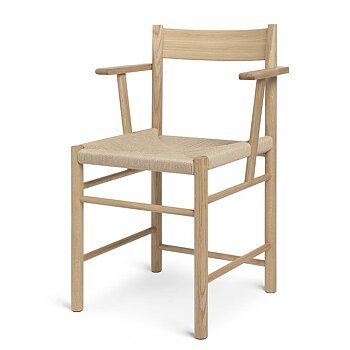 F-Dining Chair Stol med armstöd 