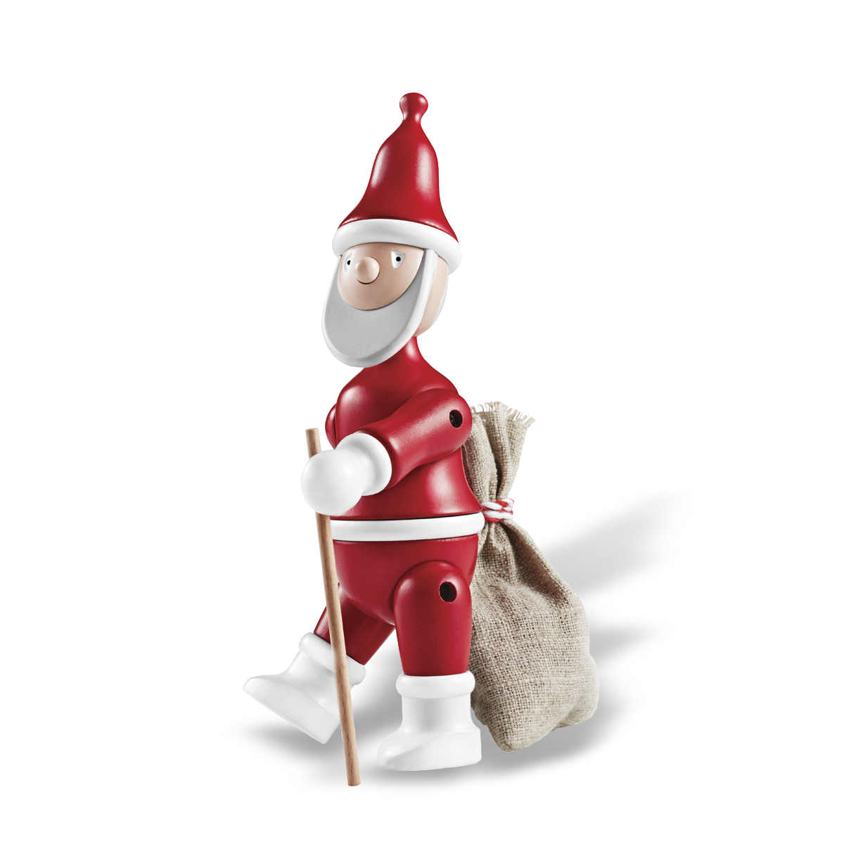 Jultomte med säck Träfigur - I lager - 4