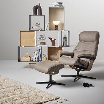 Philip Armchair + Footstool - Cross Base (several choices) - Stressless®