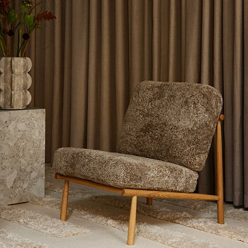 Domus Armchair - Wood (Sheepskin) - DUX