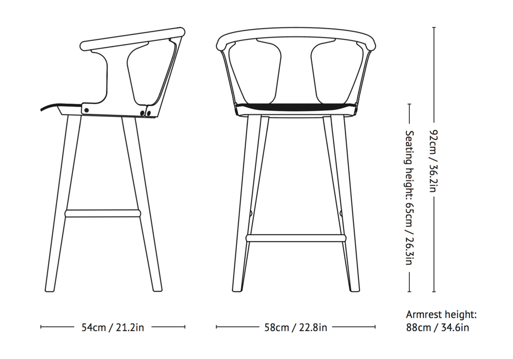 In Between SK7 Bar stool - & Tradition - 9